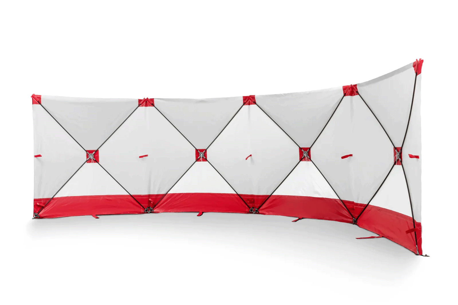 Sichtschutzwand rot-weiss – Bild 2