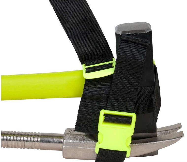 Set Tragesystem mit Brechwerkzeug, inkl. Halligan-Tool, Spalthammer – Bild 3