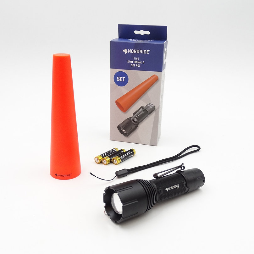 NORDRIDE LED-Taschenlampen-Set SPOT SIGNAL A ROT – Bild 4